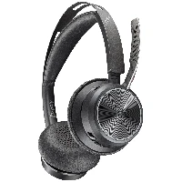HP Poly VFOCUS2 USB-A Headset with charge stand, Wireless, Office/Call center, 176 g, Headset, Black