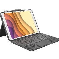 Logitech Combo Touch for iPad Air (3rd generation) and iPad Pro 10.5-inch, QWERTZ, German, Touchpad, 1.8 cm, 1 mm, Apple