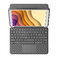 Logitech Combo Touch for iPad Air (3rd generation) and iPad Pro 10.5-inch, QWERTZ, German, Touchpad, 1.8 cm, 1 mm, Apple