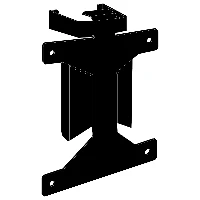 iiyama MD BRPCV05, Monitor stand-mounted CPU holder, SFF, Black