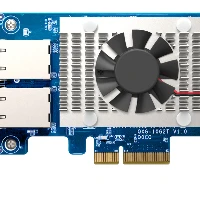 QNAP QXG-10G2T, Internal, Wired, PCI Express, Ethernet, 10000 Mbit/s, Green