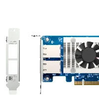 QNAP QXG-10G2T, Internal, Wired, PCI Express, Ethernet, 10000 Mbit/s, Green
