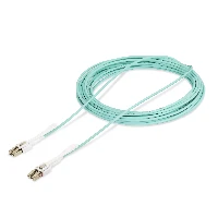 StarTech.com 10m (30ft) LC to LC (UPC) OM4 Multimode Fiber Optic Cable w/Push-Pull Tabs, 50/125m, 100G Networks, Bend Insensitive, Low Insertion Loss, LSZH Fiber Patch Cord, 10 m, LOMM, OM4, LC, LC