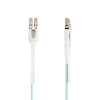 StarTech.com 5m (15ft) LC to LC (UPC) OM4 Multimode Fiber Optic Cable w/Push-Pull Tabs, 50/125m, 100G Networks, Bend Insensitive, Low Insertion Loss, LSZH Fiber Patch Cord, 5 m, LOMM, OM4, LC, LC