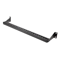 StarTech.com 12S-CABLE-LACING-BAR, Cable lacing bar, Black, Steel, 1U, 96 mm, 483 mm