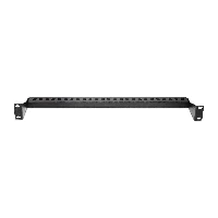 StarTech.com 12S-CABLE-LACING-BAR, Cable lacing bar, Black, Steel, 1U, 96 mm, 483 mm