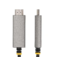 StarTech.com 6ft (2m) USB-C to HDMI Adapter Cable, 8K 60Hz, 4K 144Hz, HDR10, USB Type-C to HDMI 2.1 Video Converter Cable, USB-C DP Alt Mode/USB4/Thunderbolt 3/4 Compatible - USB-C Laptop to HDMI Monitor, 2 m, USB Type-C, HDMI Type A (Standard), Male, Male, Straight