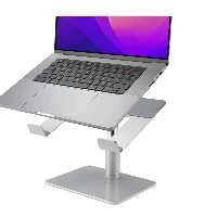 Kensington Universal Tabletop Laptop Riser, Laptop stand, Silver, Aluminium, Silicone, Steel, 40.6 cm (16