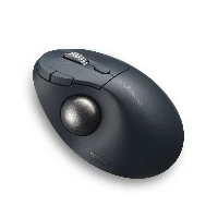 Kensington Pro Fit Ergo TB550 Trackball, Right-hand, Trackball, RF Wireless + Bluetooth, 1600 DPI, Black, Grey