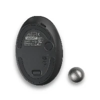Kensington Pro Fit Ergo TB550 Trackball, Right-hand, Trackball, RF Wireless + Bluetooth, 1600 DPI, Black, Grey