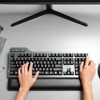 Kensington Pro Fit Ergo TB550 Trackball, Right-hand, Trackball, RF Wireless + Bluetooth, 1600 DPI, Black, Grey