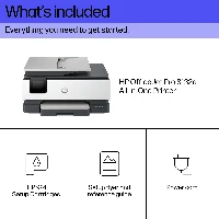 HP OfficeJet Pro 8132e All-in-One Printer, Color, Printer for Home, Print, copy, scan, fax, Instant Ink eligible Automatic document feeder Touchscreen Quiet mode Print over VPN with +, Thermal inkjet, Colour printing, 4800 x 1200 DPI, A4, Direct printing, Grey