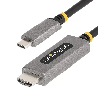 StarTech.com 10ft (3m) USB-C to HDMI Adapter Cable, 8K 60Hz, 4K 144Hz, HDR10, USB Type-C to HDMI 2.1 Video Converter Cable, USB-C DP Alt Mode/USB4/Thunderbolt 3/4 Compatible - USB-C Laptop to HDMI Monitor, 3 m, USB Type-C, HDMI Type A (Standard), Male, Male, Straight