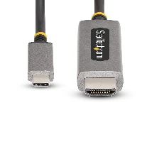 StarTech.com 10ft (3m) USB-C to HDMI Adapter Cable, 8K 60Hz, 4K 144Hz, HDR10, USB Type-C to HDMI 2.1 Video Converter Cable, USB-C DP Alt Mode/USB4/Thunderbolt 3/4 Compatible - USB-C Laptop to HDMI Monitor, 3 m, USB Type-C, HDMI Type A (Standard), Male, Male, Straight