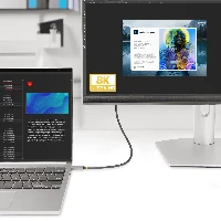 StarTech.com 10ft (3m) USB-C to HDMI Adapter Cable, 8K 60Hz, 4K 144Hz, HDR10, USB Type-C to HDMI 2.1 Video Converter Cable, USB-C DP Alt Mode/USB4/Thunderbolt 3/4 Compatible - USB-C Laptop to HDMI Monitor, 3 m, USB Type-C, HDMI Type A (Standard), Male, Male, Straight