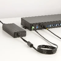 StarTech.com 160W Universal DC Power Adapter (24V/6.6A), 4ft(1.2m) 2-Wire Cord, 2/3-Pin Terminal Blocks, 100-240V AC/DC External Power Supply for Industrial USB Hubs, NA/UK/EU/ANZ, Universal, Indoor, 100 - 240 V, 158.4 W, 24 V, 3.5 A