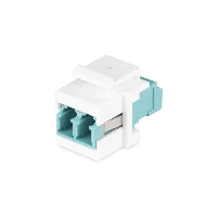 StarTech.com LC to LC Coupler, LC Fiber Coupler, LC/UPC Keystone Jack, Duplex Fiber Optic LC Keystone Coupler for Patch Panel, LC, White, Multi-mode, Single-mode, Acrylonitrile butadiene styrene (ABS), 19 mm, 18 mm