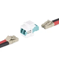 StarTech.com LC to LC Coupler, LC Fiber Coupler, LC/UPC Keystone Jack, Duplex Fiber Optic LC Keystone Coupler for Patch Panel, LC, White, Multi-mode, Single-mode, Acrylonitrile butadiene styrene (ABS), 19 mm, 18 mm