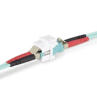 StarTech.com LC to LC Coupler, LC Fiber Coupler, LC/UPC Keystone Jack, Duplex Fiber Optic LC Keystone Coupler for Patch Panel, LC, White, Multi-mode, Single-mode, Acrylonitrile butadiene styrene (ABS), 19 mm, 18 mm
