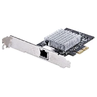 StarTech.com 1-Port 10Gbps PCIe Network Adapter Card, Network Card for PC/Server, Six-Speed PCIe Ethernet Card with Jumbo Frame Support, NIC/LAN Interface Card, 10GBASE-T and NBASE-T, Internal, Wired, PCIe, Ethernet, 10000 Mbit/s, Black