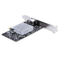 StarTech.com 1-Port 10Gbps PCIe Network Adapter Card, Network Card for PC/Server, Six-Speed PCIe Ethernet Card with Jumbo Frame Support, NIC/LAN Interface Card, 10GBASE-T and NBASE-T, Internal, Wired, PCIe, Ethernet, 10000 Mbit/s, Black