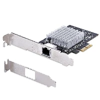 StarTech.com 1-Port 10Gbps PCIe Network Adapter Card, Network Card for PC/Server, Six-Speed PCIe Ethernet Card with Jumbo Frame Support, NIC/LAN Interface Card, 10GBASE-T and NBASE-T, Internal, Wired, PCIe, Ethernet, 10000 Mbit/s, Black