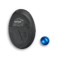 Kensington Pro Fit Ergo TB450 Trackball, Right-hand, Trackball, RF Wireless + Bluetooth, 1600 DPI, Black, Blue