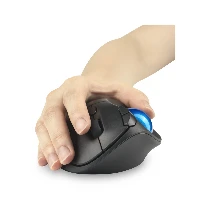 Kensington Pro Fit Ergo TB450 Trackball, Right-hand, Trackball, RF Wireless + Bluetooth, 1600 DPI, Black, Blue