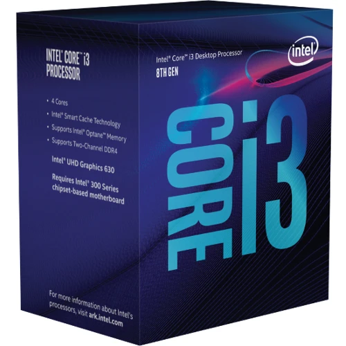 Intel Core i3-8100T, Intel Core i3, LGA 1151 (Socket H4), 14 nm, Intel, i3-8100T, 3.1 GHz