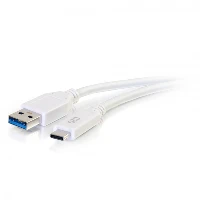 C2G 0.9m USB-C to USB-A SuperSpeed USB 5Gbps Cable M/M - White, 0.9 m, USB C, USB A, USB 3.2 Gen 1 (3.1 Gen 1), 5000 Mbit/s, White