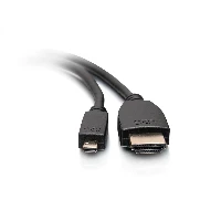 C2G 3m High Speed HDMI to Micro HDMI Cable with Ethernet - 4K 60Hz, 3 m, HDMI Type A (Standard), HDMI Type D (Micro), 3D, 10.2 Gbit/s, Black