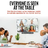 POLY Studio X52 All-In-One Video Bar, Group video conferencing system, 4K Ultra HD, 30 fps, 95, 5x, Android