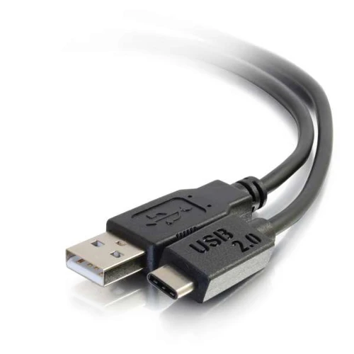 C2G 28873, 3.66 m, USB A, USB C, USB 2.0, Male/Male, Black