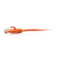 C2G 1.5m Cat6a Snagless Unshielded (UTP) Slim Ethernet Patch Cable - Orange, 1.5 m, Cat6a, U/UTP (UTP), RJ-45, RJ-45