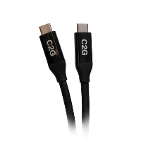 C2G 1m USB-C Male to USB-C Male Cable (20V 5A) - USB4 40Gbps, 1 m, USB C, USB C, USB4 Gen 2x2, 40000 Mbit/s, Black