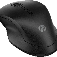 HP 255 Dual Mouse, Ambidextrous, Optical, RF Wireless + Bluetooth, 1600 DPI, Black
