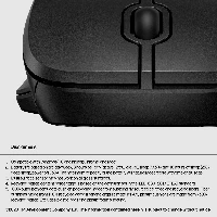 HP 255 Dual Mouse, Ambidextrous, Optical, RF Wireless + Bluetooth, 1600 DPI, Black