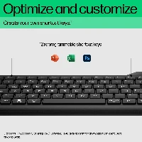 HP 475 Dual-Mode Wireless Keyboard, Full-size (100%), RF Wireless + Bluetooth, Membrane, Black