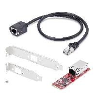 StarTech.com 1-Port 2.5GbE M.2 2280 Network Card, Multi-Gigabit Speeds (2.5G/1G/100M/10M), NBASE-T (802.3bz) NIC, M.2 B+M Key, PCIe Ethernet Interface, For SFF/Desktop PCs, Internal, Wired, M.2, Ethernet, 2500 Mbit/s, Red