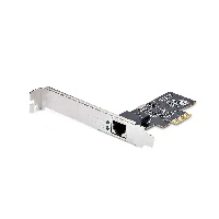 StarTech.com 1-Port 2.5Gbps NBASE-T PCIe Network Card, Intel I225-V, Single-Port Computer Network Card, Ethernet MultiGigabit NIC, PCI Express Server LAN Card, Internal, Wired, PCI Express, Ethernet, 2500 Mbit/s, Black