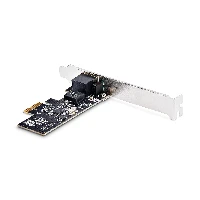 StarTech.com 1-Port 2.5Gbps NBASE-T PCIe Network Card, Intel I225-V, Single-Port Computer Network Card, Ethernet MultiGigabit NIC, PCI Express Server LAN Card, Internal, Wired, PCI Express, Ethernet, 2500 Mbit/s, Black