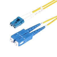 StarTech.com 2m (6ft) LC to SC (UPC) OS2 Single Mode Duplex Fiber Optic Cable, 9/125m, Laser Optimized, 10G, Bend Insensitive, Low Insertion Loss, LSZH Fiber Patch Cord, 2 m, OS2, LC, SC