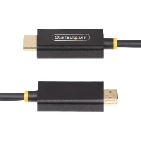 StarTech.com 9.8ft (3m) DisplayPort to HDMI Adapter Cable, 4K 60Hz with HDR, DP to HDMI 2.0b, Active Video Converter, DisplayPort Desktop to HDMI Monitor, 3 m, DisplayPort, HDMI Type A (Standard), Male, Male, Straight