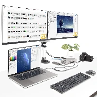 StarTech.com Thunderbolt 4 Multi-Display Docking Station, Quad/Triple/Dual Monitor Dock - 2x HDMI/2x DisplayPort, 7x USB Hub, 2.5Gb Ethernet, 98W Power Delivery, Wired, Thunderbolt 4, 98 W, 3.5 mm, 10,100,1000,2500 Mbit/s, 2.5GBASE-T, 10BASE-T, 100BASE-T, 1000BASE-T