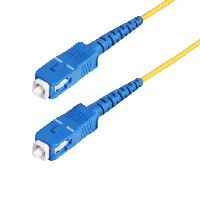 StarTech.com 30m (98.4ft) SC to SC (UPC) OS2 Single Mode Simplex Fiber Optic Cable, 9/125m, 40G/100G, Bend Insensitive, Low Insertion Loss, LSZH Fiber Patch Cord, 30 m, SC/UPC, OS2, SC, SC