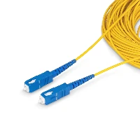 StarTech.com 30m (98.4ft) SC to SC (UPC) OS2 Single Mode Simplex Fiber Optic Cable, 9/125m, 40G/100G, Bend Insensitive, Low Insertion Loss, LSZH Fiber Patch Cord, 30 m, SC/UPC, OS2, SC, SC