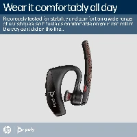 POLY Voyager 5200 USB-A Bluetooth Headset +BT700 dongle, Wireless, Office/Call center, 100 - 20000 Hz, 20 g, Headset, Black