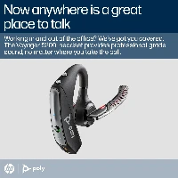 POLY Voyager 5200 USB-A Bluetooth Headset +BT700 dongle, Wireless, Office/Call center, 100 - 20000 Hz, 20 g, Headset, Black