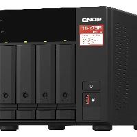 QNAP TS-473A + QSW-1105-5T Bundle Pack, NAS, Tower, Ryzen Embedded, V1500B, Black