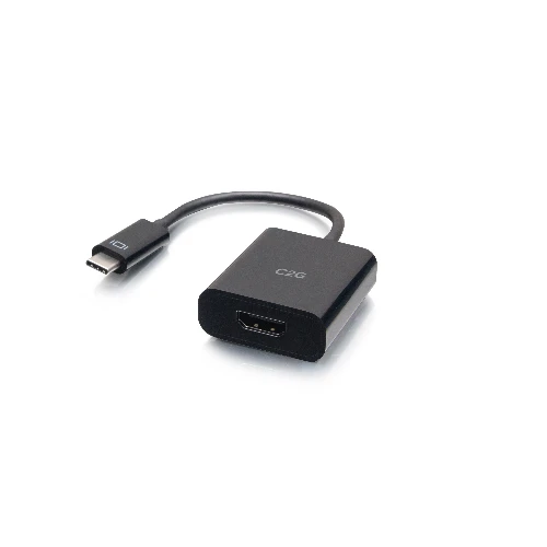 C2G USB-C to HDMI Audio/Video Adapter Converter - 4K 60Hz - Black, USB Type-C, HDMI output, 3840 x 2160 pixels